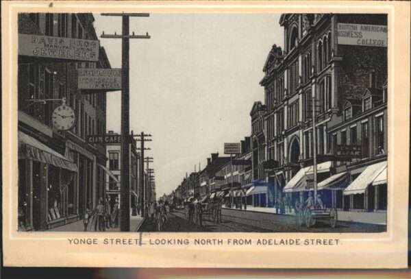 Toronto Canada Yonge Street looking from Adelaide Stre