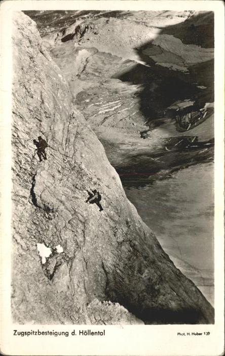 Bergsteigen Klettern Zugspitzbesteigung Höllental