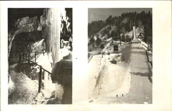 Ski-Flugschanze Höhle Gletscher Garmisch-Partenkirchen