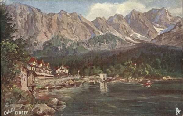 Verlag Tucks Oilette Nr. 217 Eibsee Bayern