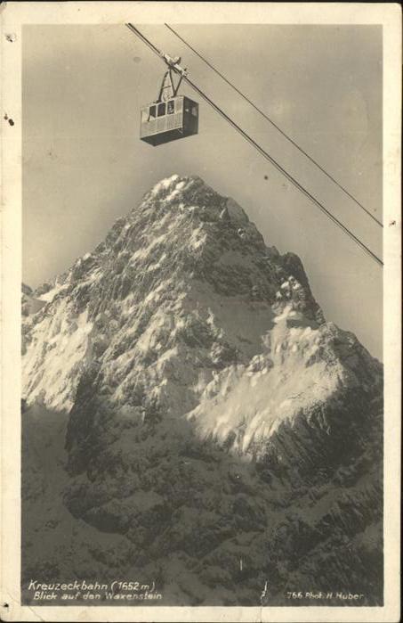 Seilbahn Kreuzeckbahn Waxenstein