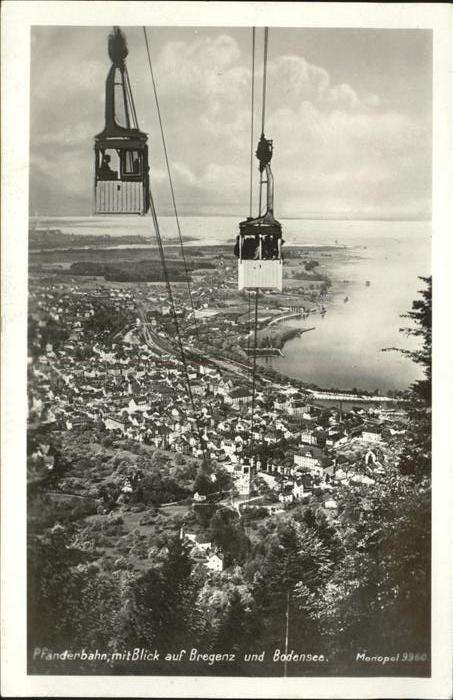 Seilbahn Pfänderbahn Bregenz Bodensee