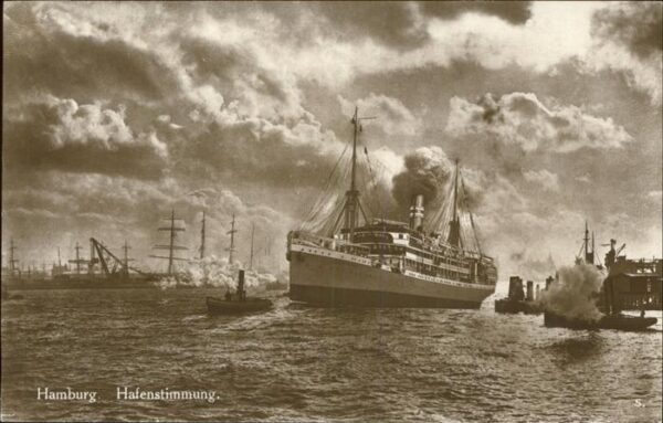 Dampfer Oceanliner Hamburg Hafen