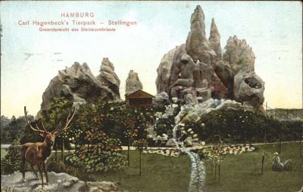 Hagenbeck Hamburg-Stellingen Steinbockfelsen Hirs