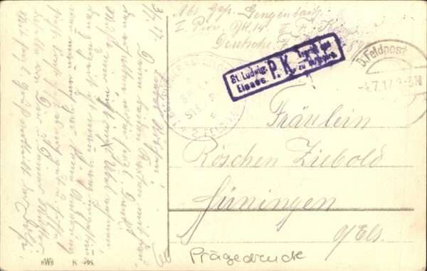 Schwarz Weiss Rot Feldpost St. Ludwig – Bild 2