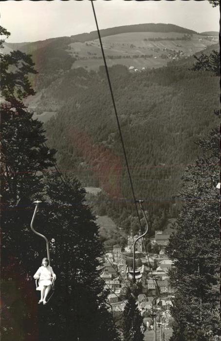 Sessellift Todtnau Hasenhorn Klebereste auf Rückse