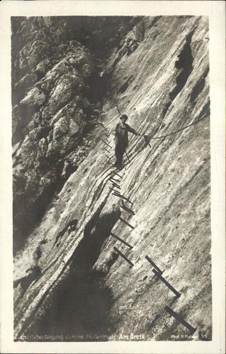 Bergsteigen Klettern Höllenthal Am Brett Kranzplatte