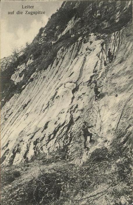 Bergsteigen Klettern Leiter Zugspitze