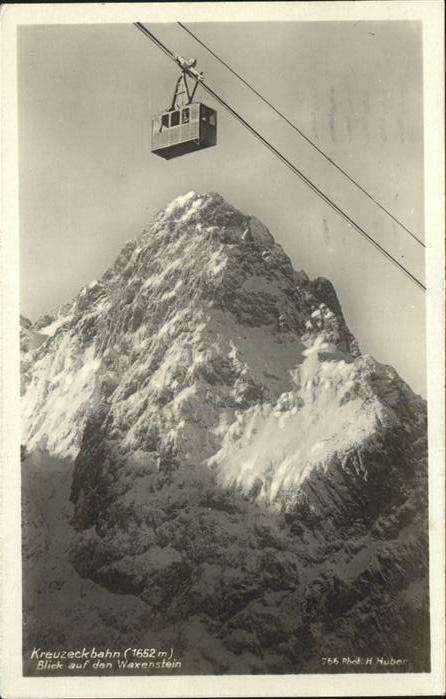 Seilbahn Kreuzeckbahn Waxenstein