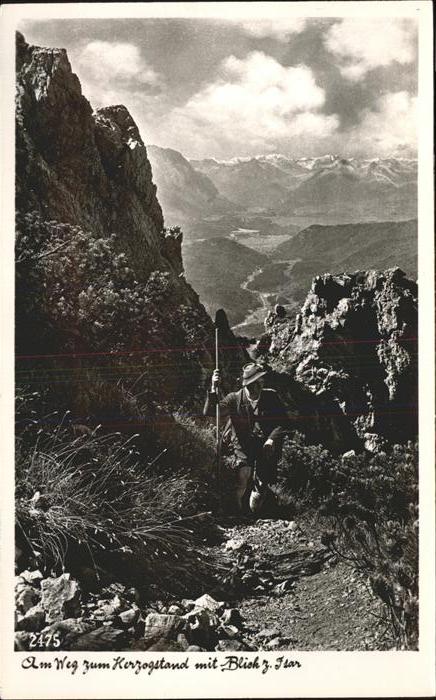 Bergsteigen Klettern Herzogstand Isar