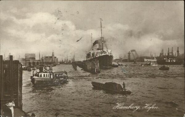 Dampfer Oceanliner Hamburg Hafen