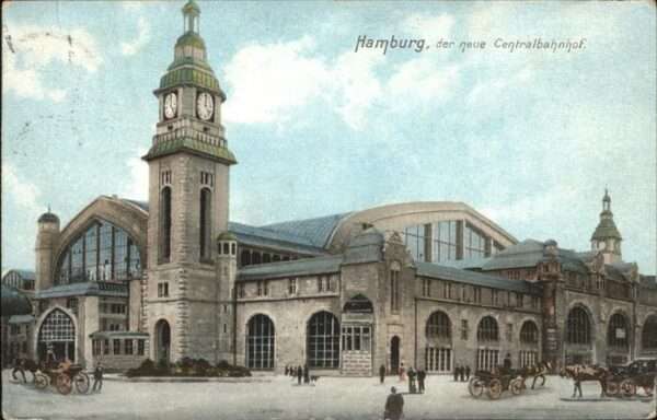 Bahnhof Hamburg Pferdekutschen