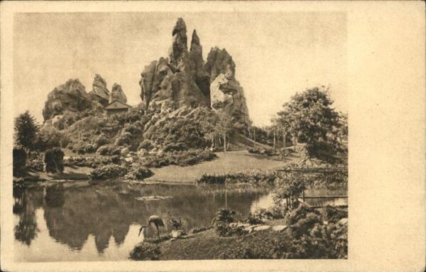 Hagenbeck Carl Tierpark Felspartie Wasserfall
