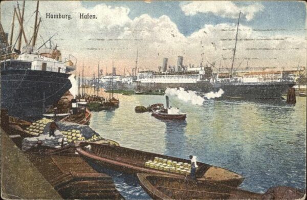Dampfer Oceanliner Hamburg Hafen Boote