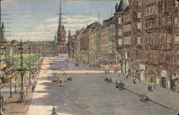 Ullmann Max Jungfernstieg Petri-und Jacobikirche Ha