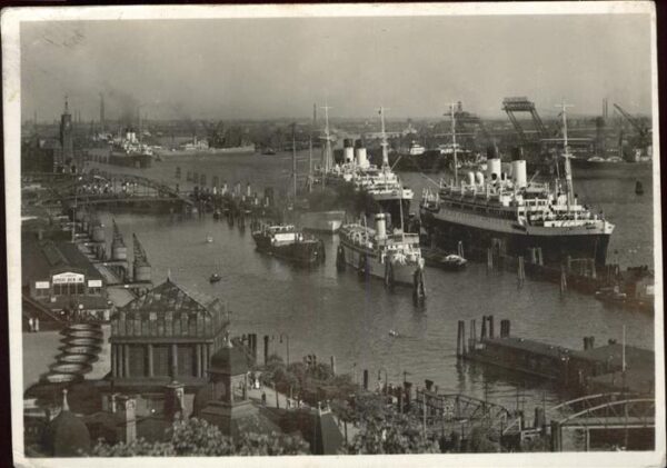 Dampfer Oceanliner Hamburg Hafen Süd-Schiffe