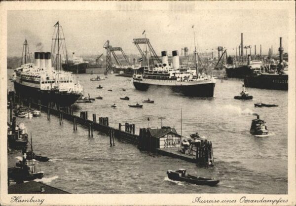 Dampfer Oceanliner Hamburg