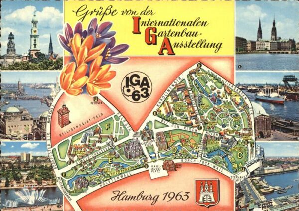 Gartenbauaustellung Hamburg Lageplan