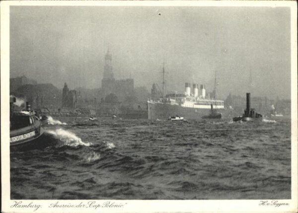 Dampfer Oceanliner Cap Polonio Hamburg