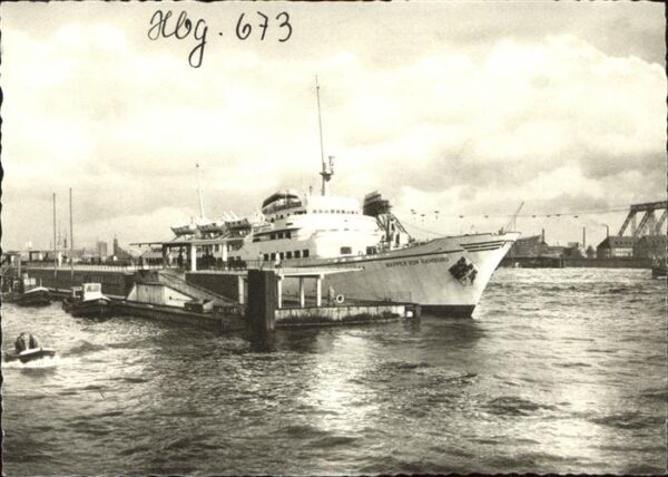 Dampfer Oceanliner M.S. Wappen von Hamburg