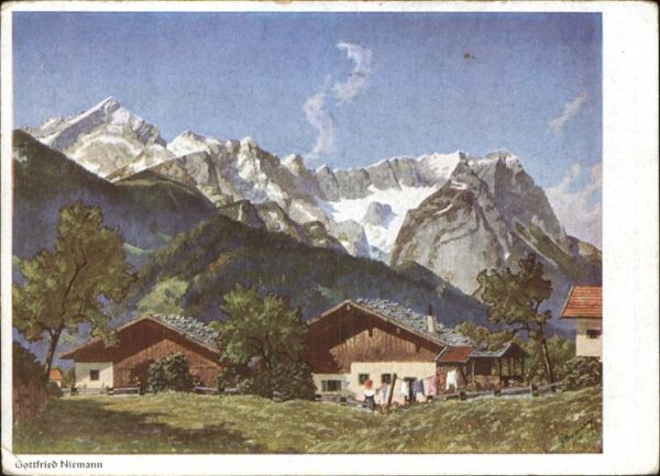 Niemann Gottfried Nr. 7827 Alt-Partenkirchen Verlag-Wiech