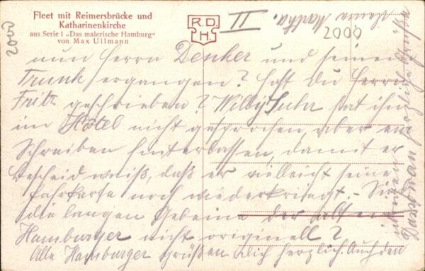 Ullmann Max Fleet Reimersbrücke Katharinenkirche Ha – Bild 2
