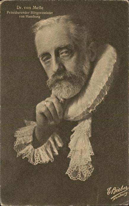 Persoenlichkeiten Dr. von Melle Bürgermeister Hamburg E.