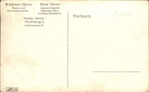 Klavier Waldemar und Maria Gävers Hamburg – Bild 2