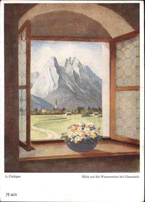 Fiebiger A. Waxenstein Garmisch Nr. 6870