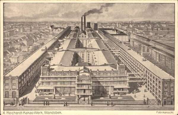 Kakao Schokolade Chocolat Reichardt-Kakao-Werk Wandsbeck Fabrikan