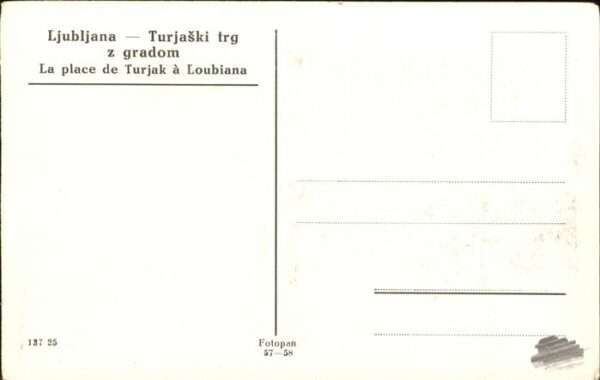 Ljubljana Turjaski trg z gradom – Bild 2