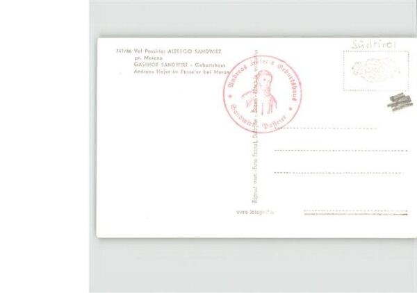 Merano Meran Gasthof Sandwirt Geburtshaus Andreas Ho – Bild 2