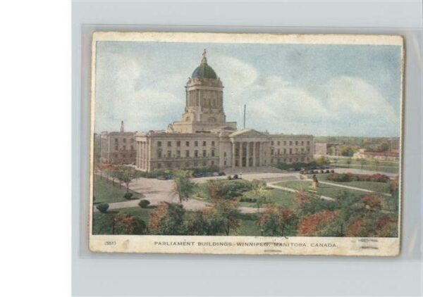 Winnipeg Parliament Buildings _ Aufklappkarte