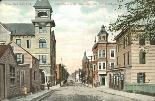 Union Hill New Jersey Louis Street with Turnhalle