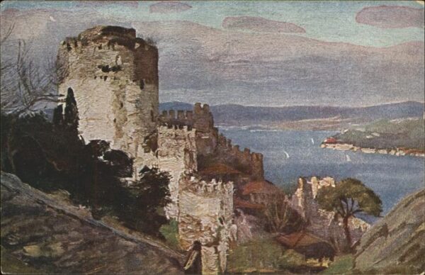 Istanbul Constantinopel Kastell Rumeli Hissar am Bosporus Künst