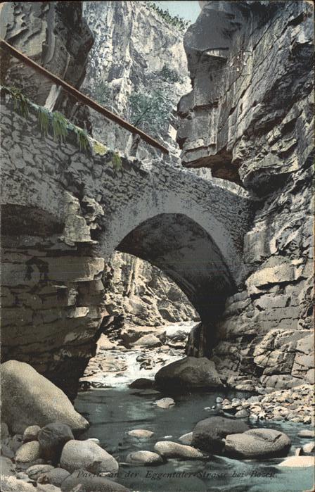 Bozen Suedtirol Partie an der Eggentaler Strasse Brücke