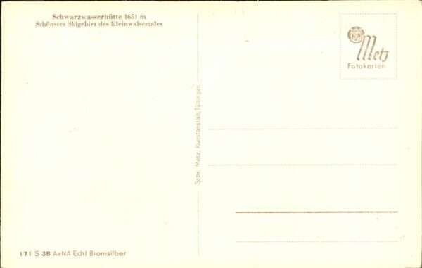 Riezlern Kleinwalsertal Vorarlberg Schwarzwasserhütte Übersichtskarte Klei – Bild 2