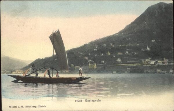 Castagnola Lago di Lugano Fischerboot