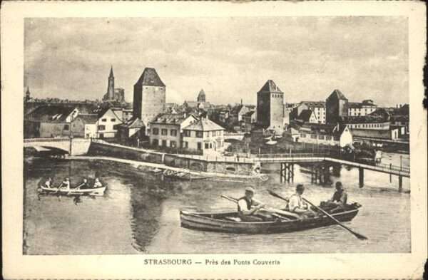 Strasbourg Alsace Pres des Ponts Couverts Feldpost