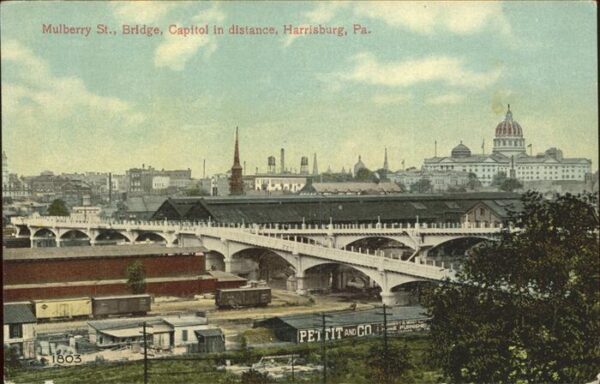 Harrisburg Pennsylvania Mulberry Street Bridge Capitol