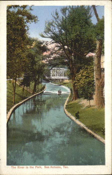 San Antonio Texas River in the Park bridge