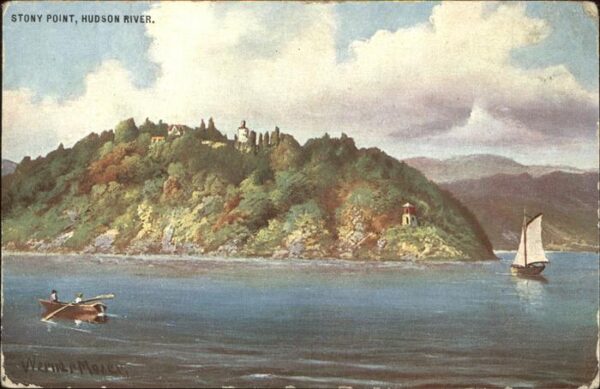 Stony Point New York Hudson River Künstlerkarte