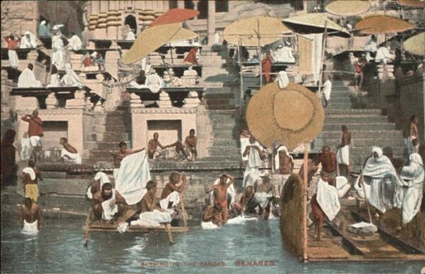 Benares Bathing in the Ganges
