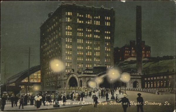 Pittsburg Pennsylvania Union Station and Central High School a