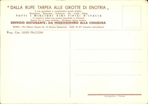 Rom Roma Grotte di Enotria Ristorante Künstlerka – Bild 2