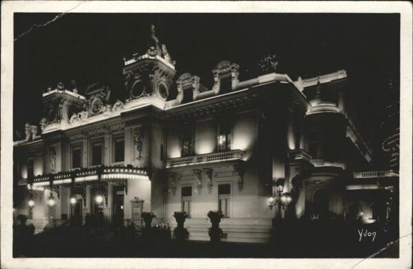 Monte-Carlo Cote Azur Le Casino vu la nuit