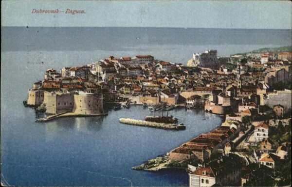 Dubrovnik Ragusa Ragusa Hafen Stadtmauer Altstadt