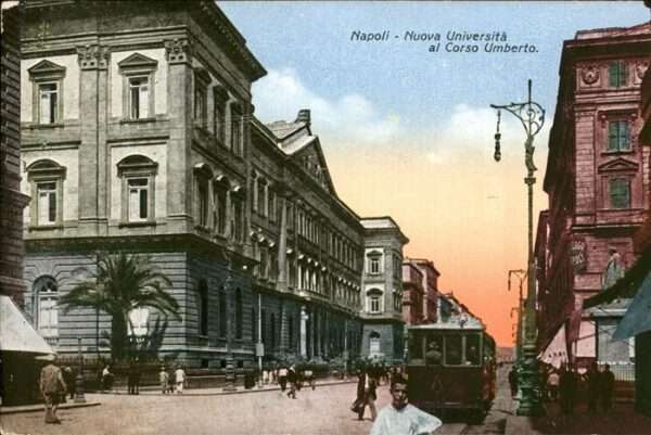 Napoli Neapel Nuova Universita al Corso Umberto tram