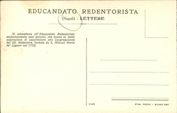Napoli Neapel Collegio Dormitorio Alfonso Maria de Li – Bild 2