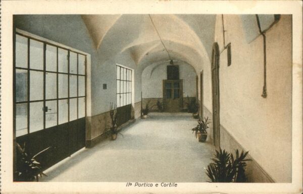Napoli Neapel Collegio Portico e Cortile Alfonso Mari
